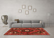 Machine Washable Persian Orange Traditional Area Rugs in a Living Room, wshtr2841org