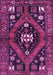 Machine Washable Persian Purple Traditional Area Rugs, wshtr2841pur