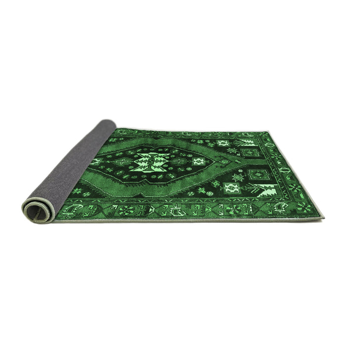 Sideview of Persian Emerald Green Traditional Rug, tr2841emgrn