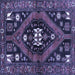 Square Persian Blue Traditional Rug, tr2841blu