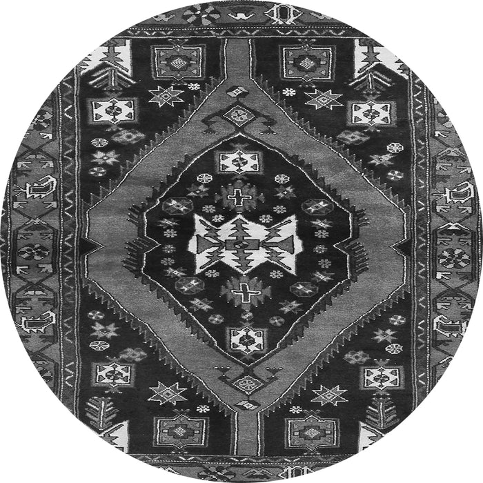 Machine Washable Persian Gray Traditional Rug, wshtr2841gry