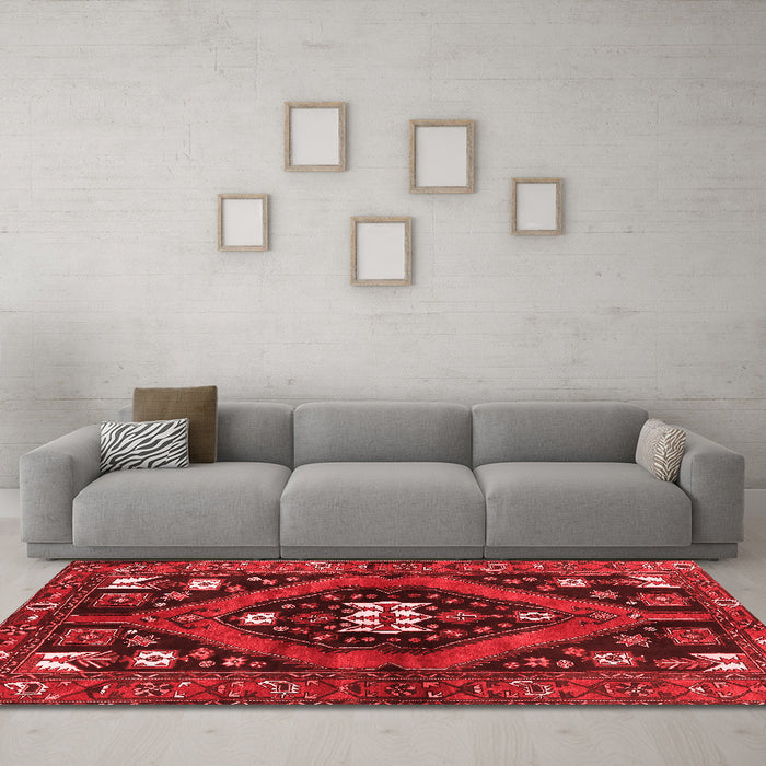 Traditional Red Washable Rugs