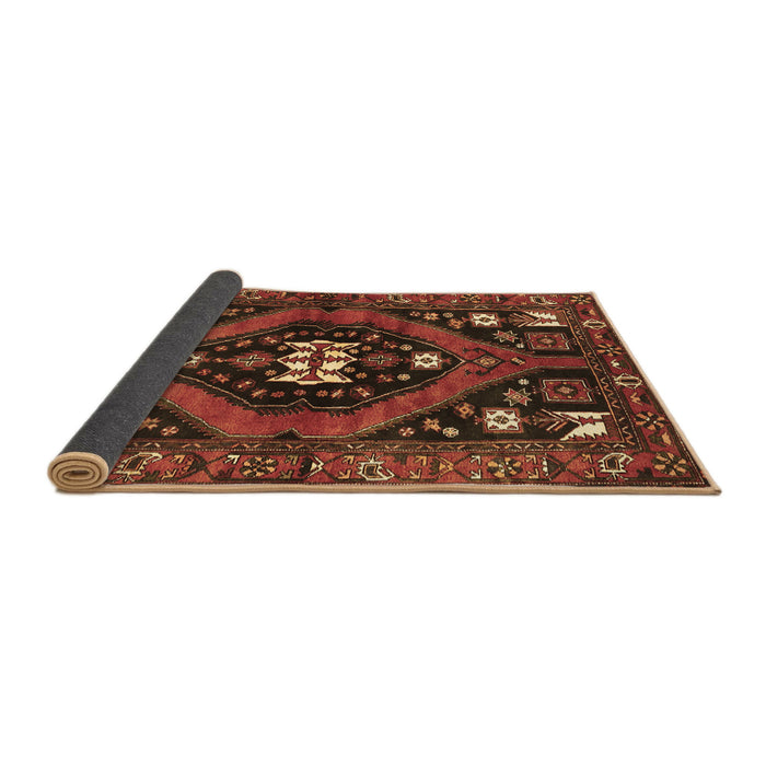 Sideview of Persian Brown Traditional Rug, tr2841brn