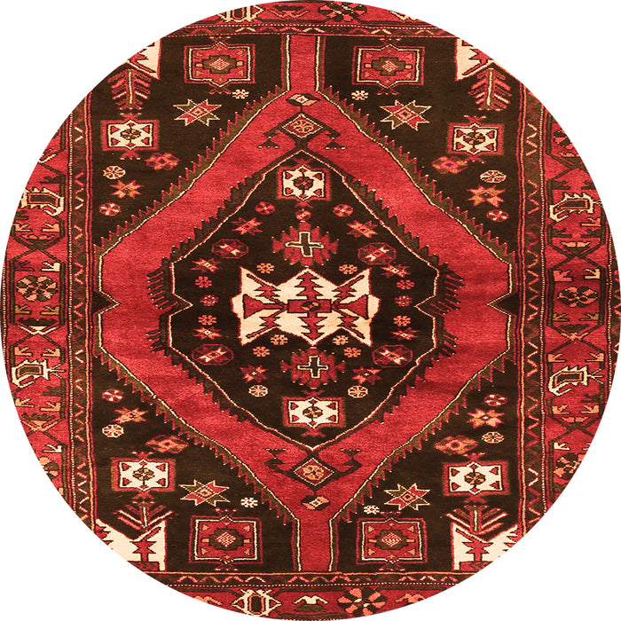 Square Persian Orange Traditional Rug, tr2841org
