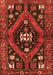 Serging Thickness of Machine Washable Persian Orange Traditional Area Rugs, wshtr2841org