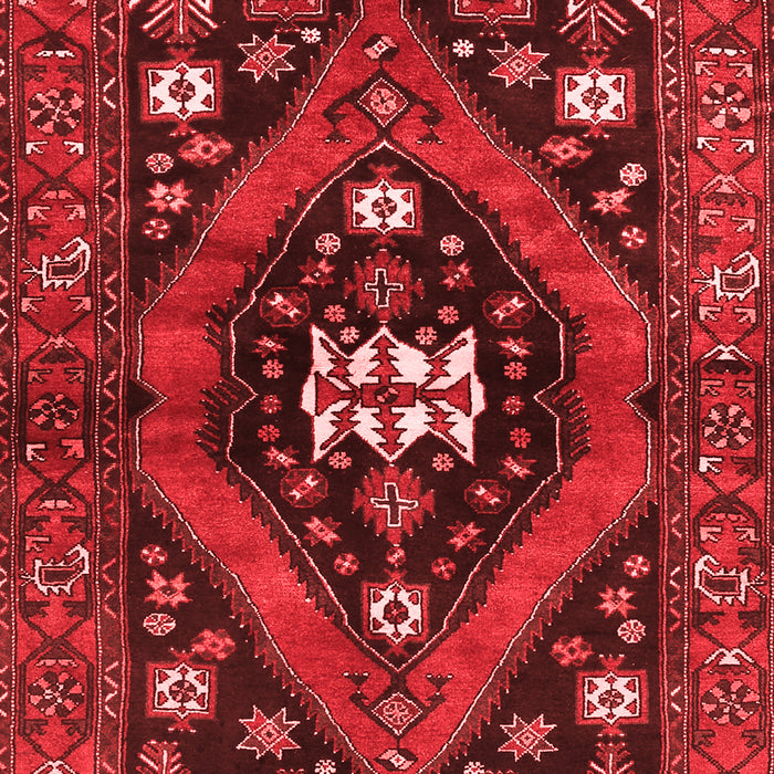 Machine Washable Persian Red Traditional Rug, wshtr2841red
