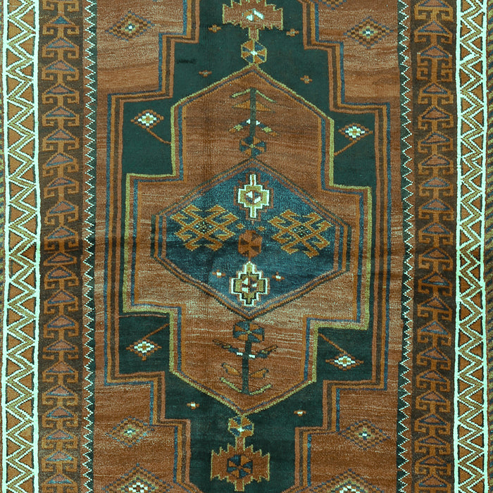 Machine Washable Persian Turquoise Traditional Area Rugs, wshtr2842turq
