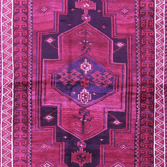 Machine Washable Persian Purple Traditional Area Rugs, wshtr2842pur