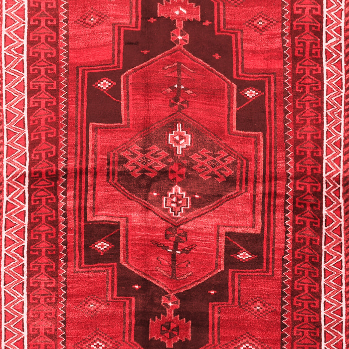 Machine Washable Persian Red Traditional Rug, wshtr2842red