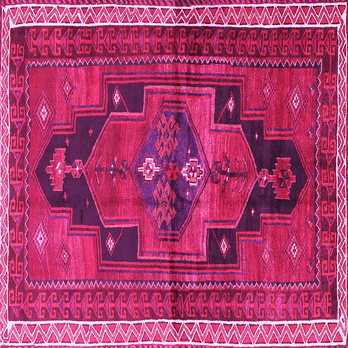 Square Persian Pink Traditional Rug, tr2842pnk