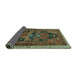 Sideview of Persian Turquoise Traditional Rug, tr2842turq