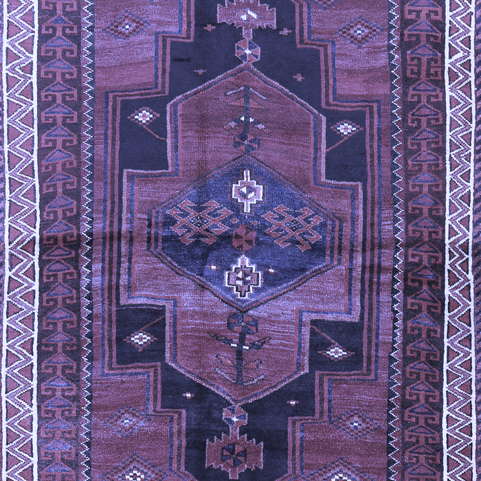 Machine Washable Persian Blue Traditional Rug, wshtr2842blu