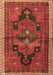 Machine Washable Persian Brown Traditional Rug, wshtr2842brn