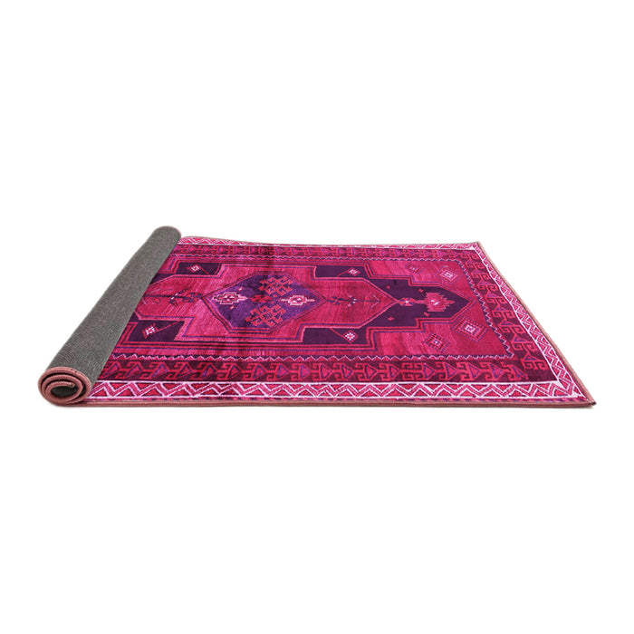 Sideview of Persian Pink Traditional Rug, tr2842pnk