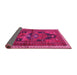 Sideview of Persian Pink Traditional Rug, tr2842pnk