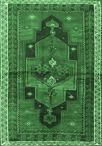 Persian Emerald Green Traditional Rug, tr2842emgrn