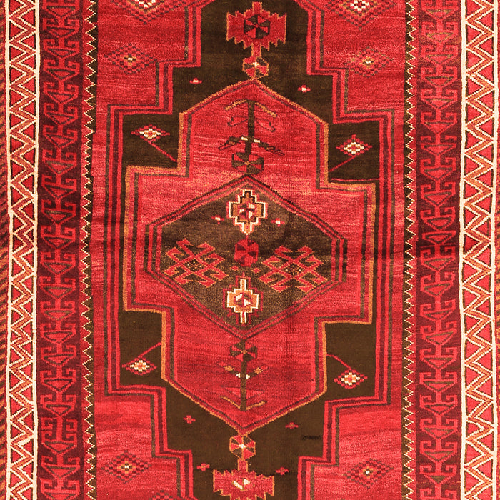 Serging Thickness of Machine Washable Persian Orange Traditional Area Rugs, wshtr2842org