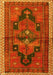 Persian Yellow Traditional Rug, tr2842yw