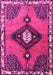 Machine Washable Persian Pink Traditional Rug, wshtr2843pnk