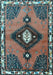 Machine Washable Persian Light Blue Traditional Rug, wshtr2843lblu