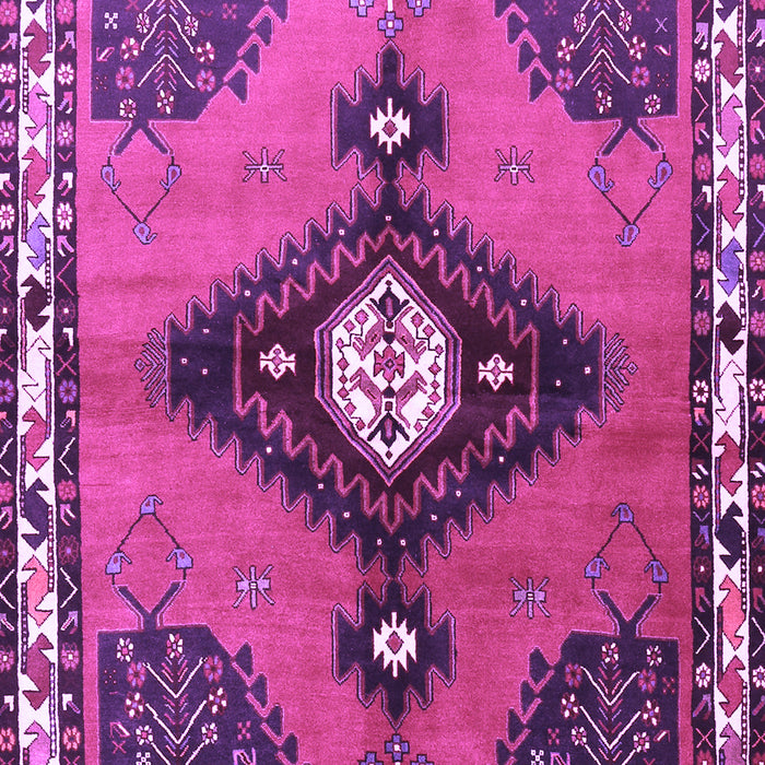 Machine Washable Persian Purple Traditional Area Rugs, wshtr2843pur