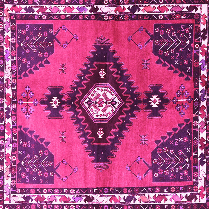 Square Persian Pink Traditional Rug, tr2843pnk