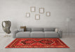 Machine Washable Persian Orange Traditional Area Rugs in a Living Room, wshtr2844org