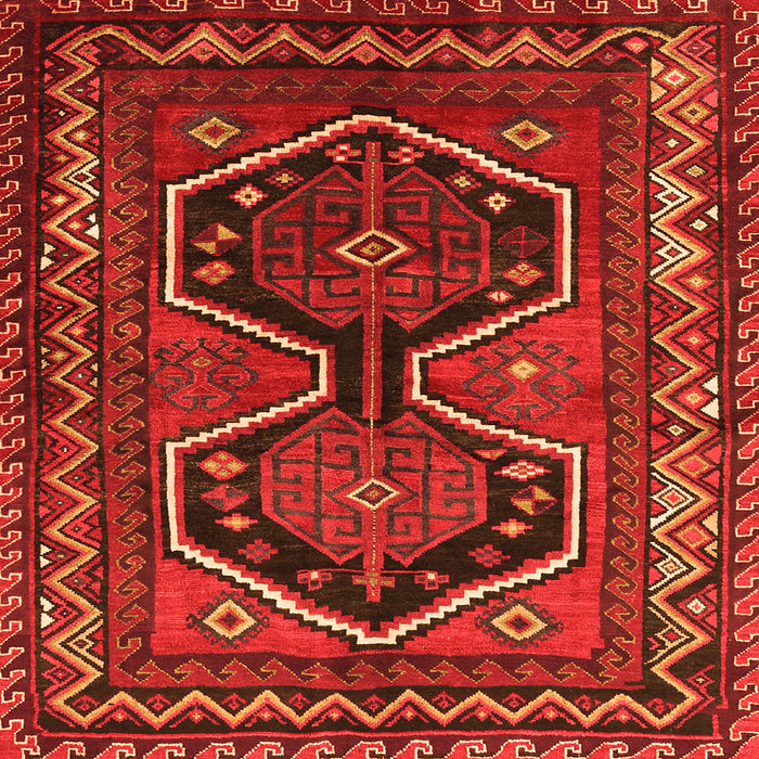 Serging Thickness of Persian Orange Traditional Rug, tr2844org