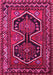 Machine Washable Persian Pink Traditional Rug, wshtr2844pnk