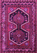 Machine Washable Persian Purple Traditional Area Rugs, wshtr2844pur