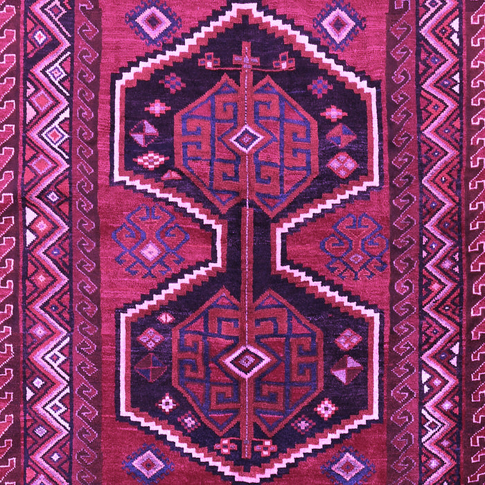 Machine Washable Persian Purple Traditional Area Rugs, wshtr2844pur