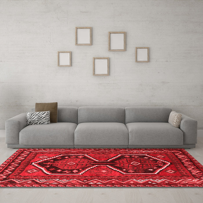 Traditional Red Washable Rugs