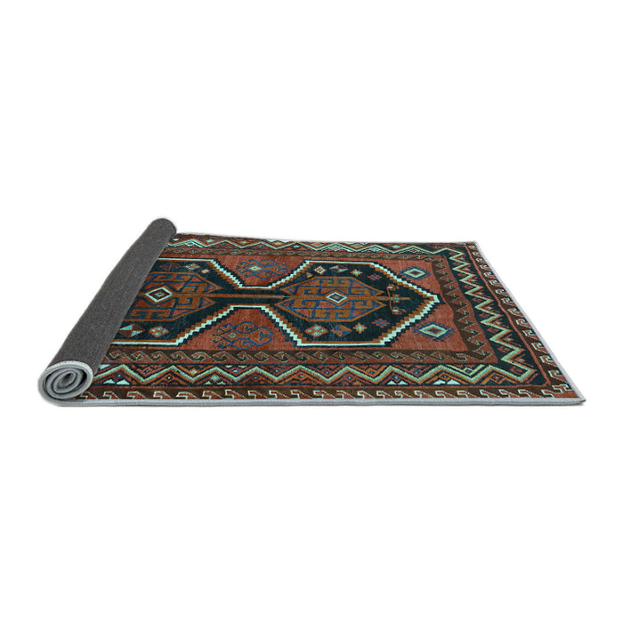 Sideview of Persian Light Blue Traditional Rug, tr2844lblu