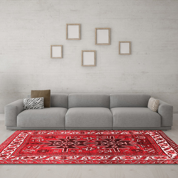 Traditional Red Washable Rugs