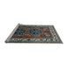 Sideview of Machine Washable Persian Light Blue Traditional Rug, wshtr2845lblu