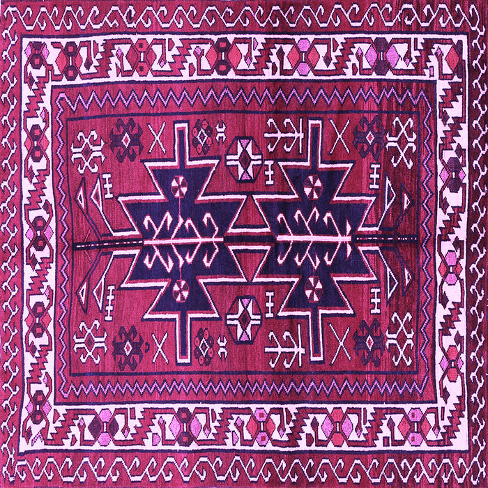 Square Persian Purple Traditional Rug, tr2845pur