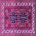 Square Persian Purple Traditional Rug, tr2845pur