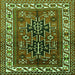 Serging Thickness of Persian Green Traditional Rug, tr2845grn