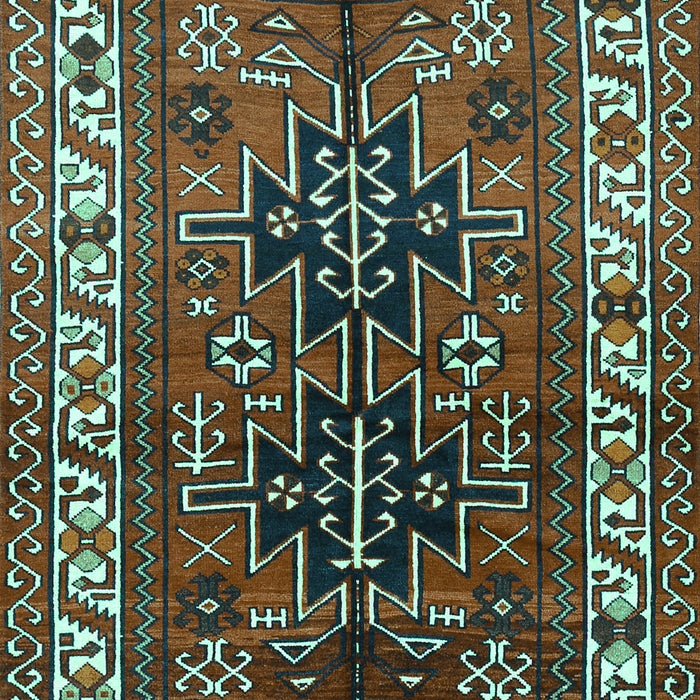 Machine Washable Persian Turquoise Traditional Area Rugs, wshtr2845turq