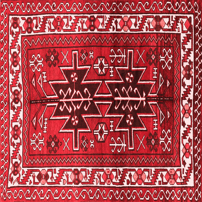 Machine Washable Persian Red Traditional Rug, wshtr2845red
