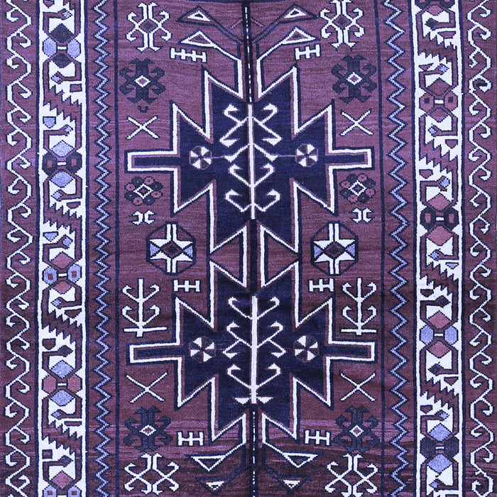 Machine Washable Persian Blue Traditional Rug, wshtr2845blu