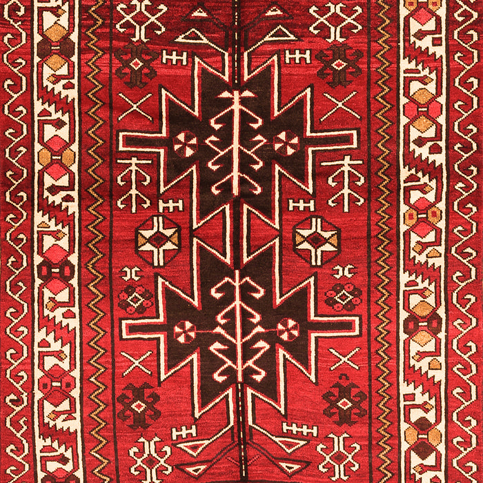 Serging Thickness of Machine Washable Persian Orange Traditional Area Rugs, wshtr2845org