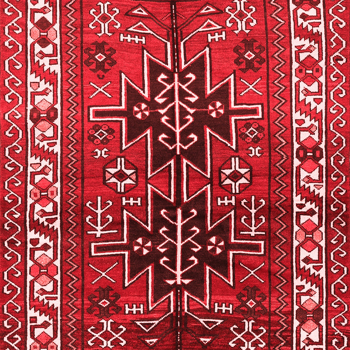 Machine Washable Persian Red Traditional Rug, wshtr2845red