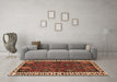 Machine Washable Persian Brown Traditional Rug in a Living Room,, wshtr2846brn