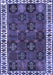 Machine Washable Persian Blue Traditional Rug, wshtr2846blu