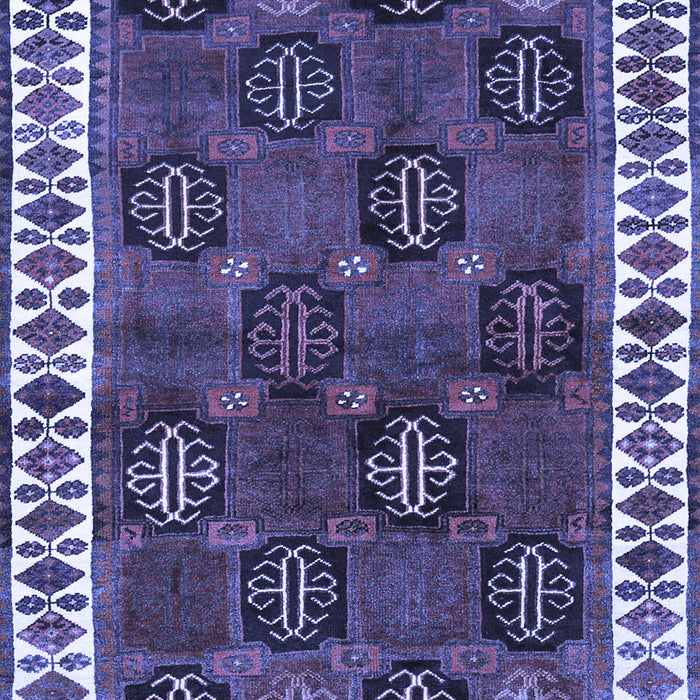 Machine Washable Persian Blue Traditional Rug, wshtr2846blu