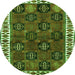 Machine Washable Persian Green Traditional Area Rugs, wshtr2846grn