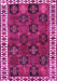 Machine Washable Persian Pink Traditional Rug, wshtr2846pnk