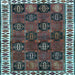 Square Persian Light Blue Traditional Rug, tr2846lblu