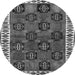 Machine Washable Persian Gray Traditional Rug, wshtr2846gry